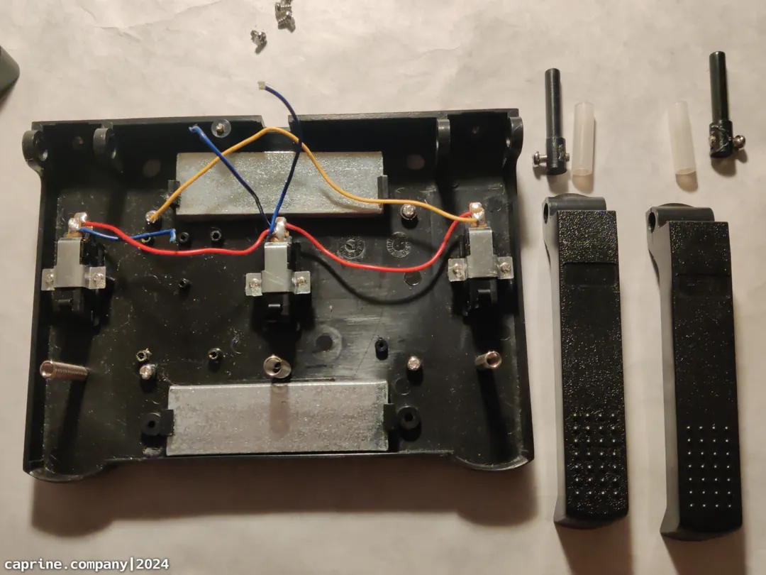 Image of the top of the original PCB, showing the microcontroller.